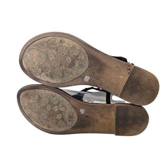 Chinese Laundry Women's 7 Studded Black Thong Buckle Sandals - Picture 8 of 14